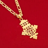 Ethiopian Pendant Necklace Coptic Cross African Wedding Jewelry