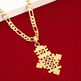 Ethiopian Pendant Necklace Coptic Cross African Wedding Jewelry
