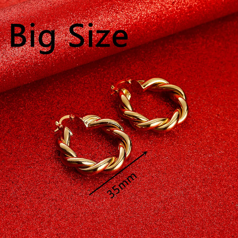 African Hoop Earrings for Women Ethiopian Jewelry Nigeria Congo A