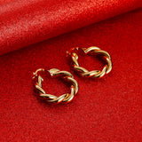 African Hoop Earrings for Women Ethiopian Jewelry Nigeria Congo A