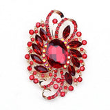 Africa Hot Pin Large Glass Brooch Crystal Women's Clothing Accessories
