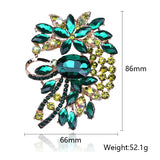 Africa Hot Pin Large Glass Brooch Women's Crystal