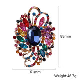 Africa Hot Pin Large Glass Brooch Crystal Women's Clothing Accessories