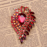 Africa Hot Pin Large Glass Brooch Crystal Accessory