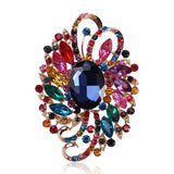 Africa Hot Pin Large Glass Brooch Crystal Women's Clothing Accessories