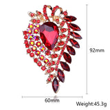 Africa Hot Pin Large Glass Brooch Crystal Accessory