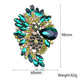 Africa Hot Pin Large Glass Brooch Crystal Women's Clothing Accessories
