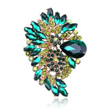 Africa Hot Pin Large Glass Brooch Crystal Women's Clothing Accessories