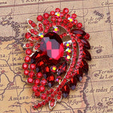 Africa Hot Pin Large Glass Brooch