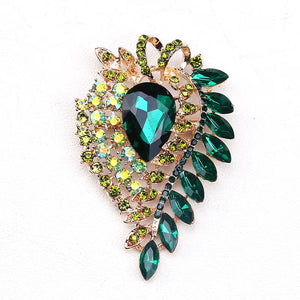 Africa Hot Pin Large Glass Brooch Crystal Accessory