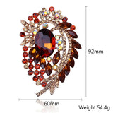 Africa Hot Pin Large Glass Brooch