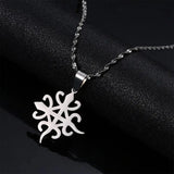 Adinkra Symbol Crocodile Pendant Necklace