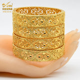 Dubai Plated 24k Ethiopian Bangles Wedding Party Gift