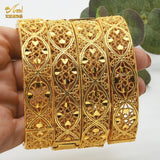 Dubai Plated 24k Ethiopian Bangles Wedding Party Gift