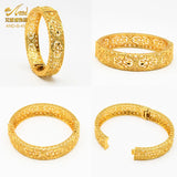 Dubai Plated 24k Ethiopian Bangles Wedding Party Gift