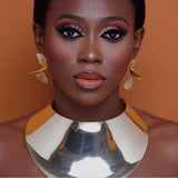 African Bib Torque Choker Necklace Metal Collar Indian Jewelry