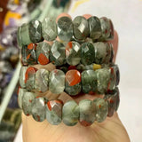 African Bloodstone Bracelet Natural Gemstone Bangle