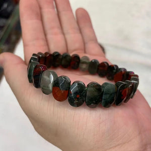 African Bloodstone Bracelet Natural Gemstone Bangle Wholesale