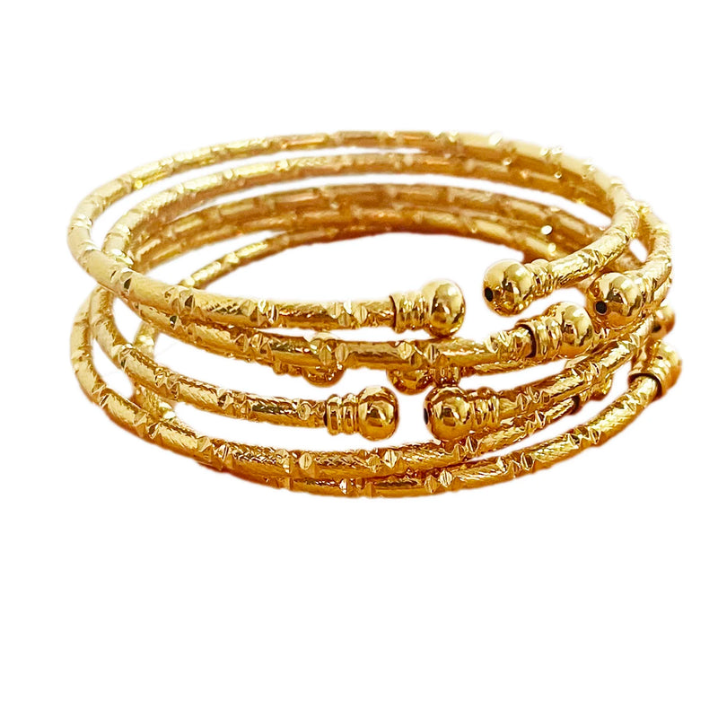 African Bracelets 3mm, Dubai Bangles, Lndian Colors, Gold, Middle East