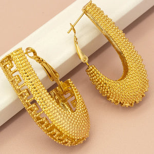 African Clip Earrings For Women Nigeria Silver High Copper Small Earrings