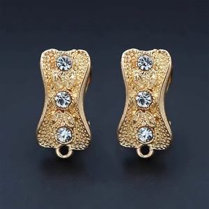 African Clip Earrings Post CZ Findings DIY Jewelry Making