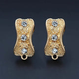 African Clip Earrings Post CZ Findings DIY Jewelry Making