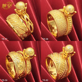 Ethiopian Copper Rings Women Dubai Plated Wedding Party