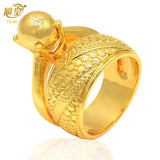 Ethiopian Copper Rings Women Dubai Plated Wedding Party