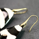 African Bone & Brass Statement Earrings
