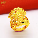 African Plated Rings Arabic Charm Finger Rings Bride Wedding Bijoux Femme