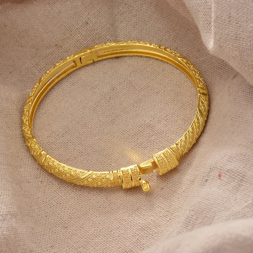 African Bracelets for Women Men & Brass Twisted Bangles