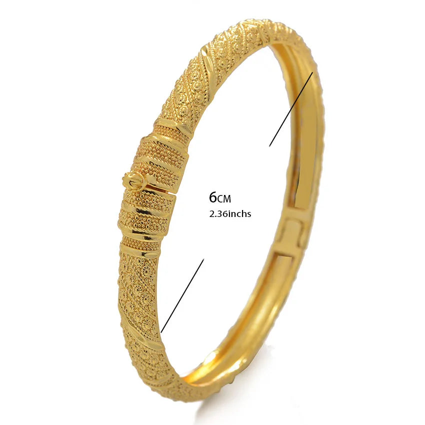 African Bracelets for Women Men & Brass Twisted Bangles