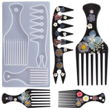 African Hair Comb Resin Molds DIY Craft Tools Silicone Mold