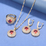 African Jewelry Dubai Necklace And Earrings Set