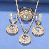 African Jewelry Dubai Necklace And Earrings Set