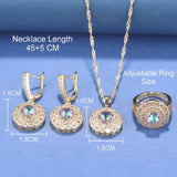 African Jewelry Dubai Necklace And Earrings Set