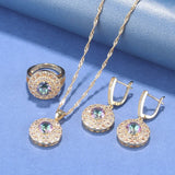 African Jewelry Dubai Necklace And Earrings Set