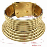 African Leather Collar Necklace Women