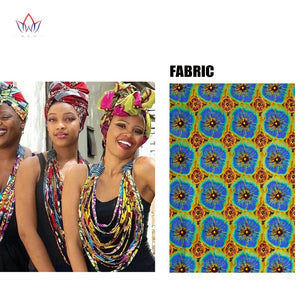 African Wax Fabric Necklace and Scarf Set