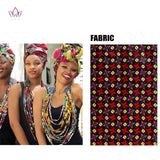 African Wax Fabric Necklace and Scarf Set