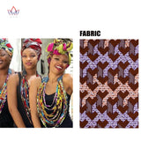 African Wax Fabric Necklace and Scarf Set