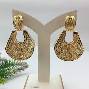 African Nigeria Big Drop Earrings Style FHK14895