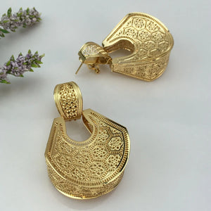 African Nigeria Big Drop Earrings Style FHK14895