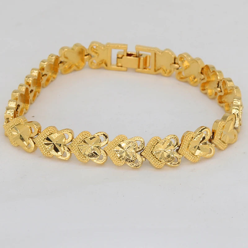24K Indian Jewellery Cuban Chain Bangle Dubai Bracelet for Men