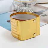 African Punk Style Wide Leather Bracelet