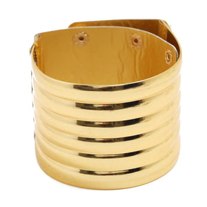 African Punk Style Wide Leather Bracelet