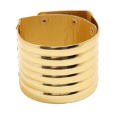 African Punk Style Wide Leather Bracelet