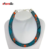African Print Round Necklace Ethnic Jewelry SPO65