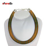 African Print Round Necklace Ethnic Jewelry SPO65