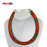 African Print Round Necklace Ethnic Jewelry SPO65